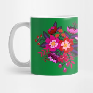 Bold boho flower bouquet Mug